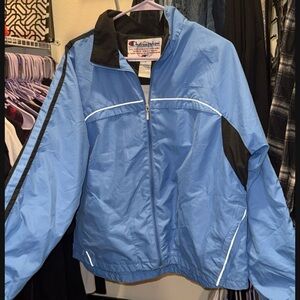 Champion Light Blue Zip-Up Jacket/wind breaker